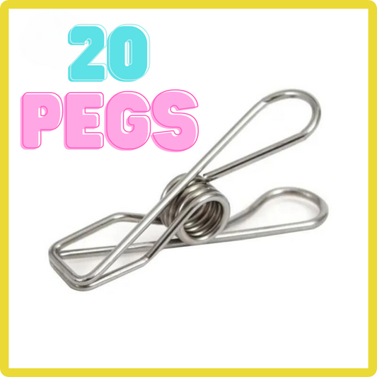 2 Free Guesses - GTWT Stainless Steel Clothes Pegs (20 Pcs)